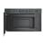 Interior view of Whirlpool WMN14BSG built-in microwave oven with open door