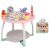 5-in-1-Baby-Jumper mit Tisch und Aktivitätscenter WePro Store, Musikmatte, Baby-Jumper, höhenverstellbar, 360°-Drehsitz, Geräusche, Lichter, attraktives Zubehör, ab 6 Monaten, Rosa 126990623