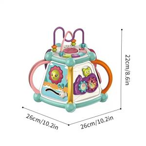 WePro Store 7 in 1 Lernspielzeug und interaktives Spielzeug für Kinder, 5-seitiges Aktivitätszentrum, Geräusche und Lichter, Tagesmodell, 3 Jahre+ - WePro Store