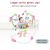 WePro Store Baby Jumper Activity Center, różowy, z regulowaną wysokością, obrotowym siedziskiem 360°, dźwiękami, światłami i atrakcyjnymi dodatkami