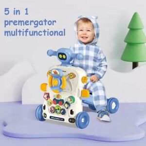 WePro Store 5-in-1 Multifunktions-Lauflernhilfe und Vorläufer, Rollermodus, Gehen, Aktivitätszentrum und abnehmbares Panel, Musiktastatur, Geräusche und Lichter, 6 Monate +, Blau