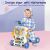 WePro Store 6-в-1 Activity Walker, бебешка проходилка, маса за обучение, маса за игра, скутер, влакче на колела, люлеещ се стол, музикална клавиатура, звуци и светлини, 6 месеца+