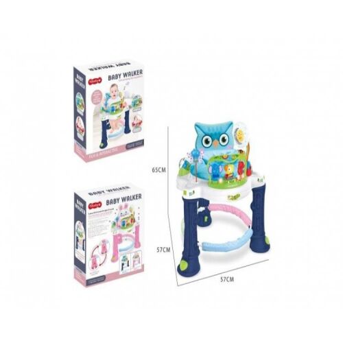 WePro Store Baby Walker mit Activity Center, blau, 360 Grad Drehung, Geräusche, Lichter, attraktive Accessoires, 6 Monate+