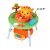 WePro Store Baby Jumper Activity Center cu pian, 3 in 1, Baby Jumper, se transformă în masă de joacă, scaun înalt, Sunete, Lumini, Accesorii atractive, Stație de joacă cu muzică de fundal, Multicolor, Model leu, 6 luni +