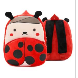 Plecak przedszkolny dla przedszkolaków WePro Store, Biedronka, pluszowy, 26x24x10 126991336 - Plecak, torba Ovis