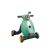 Grüner Baby Walker mit 3 Rädern, Licht- und Soundeffekten