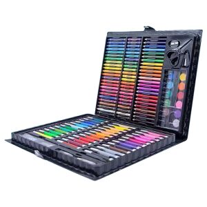 150er-Set zum Zeichnen und Malen, Kunststoff, Schwarz