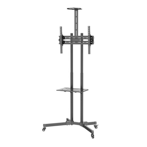 Techly Mobilständer 37"-70", 50 kg, verstellbar, 2 x Ablage