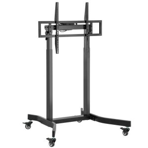 Techly ICA-TR68M fekete TV állvány kerekekkel 100 hüvelykes TV-khez - Techly