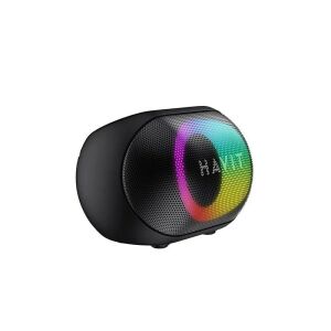 Havit hordozható Bluetooth hangszóró színes RGB világítással, ferde nézet - Havit