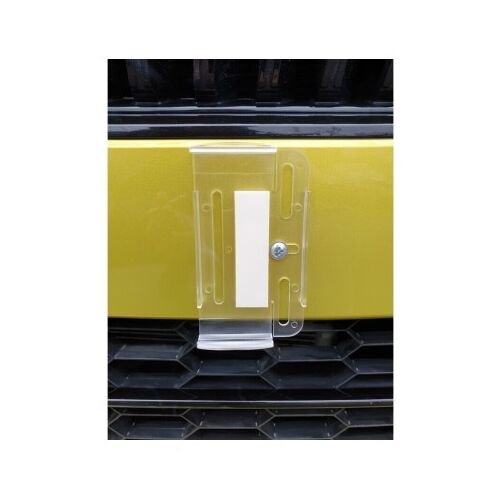 Suport pentru plăcuțe de înmatriculare Slim transparent pentru autoturisme, montare față, pachet de 4