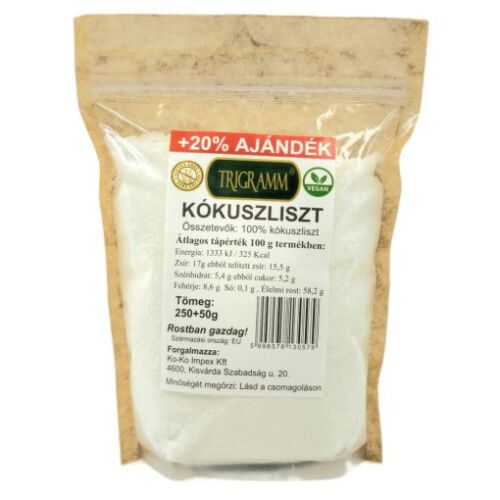 Trigramm Kókuszliszt 300g (250g + 20% Ajándék!) 127005044