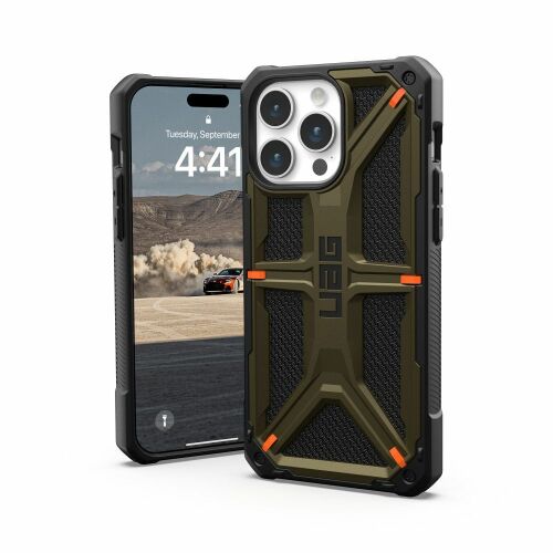 UAG Monarch - obudowa ochronna do iPhone 15 Pro Max (kevlar element green)