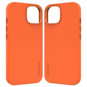 Decoded - Silikon-Schutzhülle für iPhone 15 Plus, kompatibel mit MagSafe (Apricot) 127006336 - Decoded