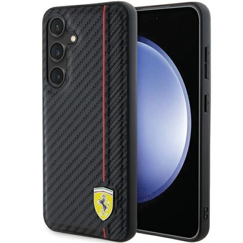 Ferrari Case Carbon Nyomtatási Sor For Samsung Galaxy S24 Black 127007679