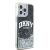 Szögletes nézet a DKNY Liquid Glitter iPhone 15 Pro Max tokról