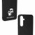 Közelkép a Karl Lagerfeld Saffiano Samsung Galaxy A35 tokról Karl & Choupette-tel