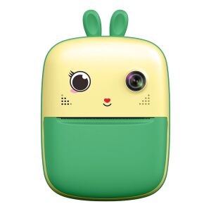 Mini Hőnyomtató Gyermekeknek Kamera És Fotókamera, Zöld