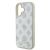 Guess Peony Script Logo iPhone 16 Tok - Fehér