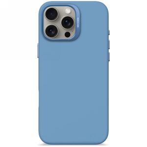 Dekodiertes antimikrobielles Silikon-Backcover - Silikon-Schutzhülle für iPhone 16 Pro Max, kompatibel mit MagSafe (Air Blue) 127023215 - Decoded