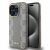 DKNY Bézs Bőr Kockás Monogramos iPhone 15 Pro Max MagSafe Tok