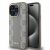 DKNY Bézs Bőr Kockás Monogramos iPhone 15 Pro Max MagSafe Tok