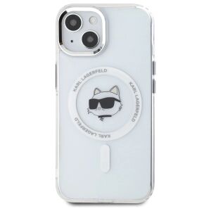 Karl Lagerfeld Iml Metal Choupette Fejtok Magsafe-Hoz Iphone 15 Fehérhez 127028633 - Karl Lagerfeld Telefontok
