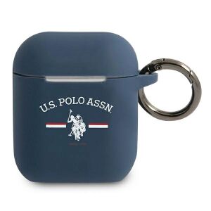 U.S. Polo Assn Etui ochronne USACA2SFGV do AirPods 1/2 granatowe 127029761 - Zestaw słuchawkowy