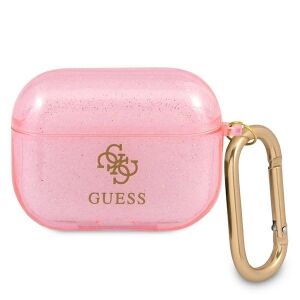 Guess Etui ochronne GUAPUCG4GP Glitter Collection do AirPods Pro różowe 127029845 - Zestaw słuchawkowy