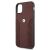 BMW Leather Curve Perforált iPhone 11/XR Tok - Oldalsó Szög