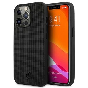 Mercedes Keménybőr Iphone 13 Pro-Hoz 	/ 13 6.1 Čierne Čierne Puzdro 127030401 - Puzdrá na telefóny