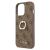Guess GUHCP13L4GMRBR iPhone 13 Pro / 136,1" brązowy/brown hardcase 4G with ring stand 127030611