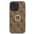 Guess GUHCP13L4GMRBR iPhone 13 Pro / 136,1" brązowy/brown hardcase 4G with ring stand 127030611