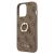 Guess GUHCP13L4GMRBR iPhone 13 Pro / 136,1" brązowy/brown hardcase 4G with ring stand 127030611