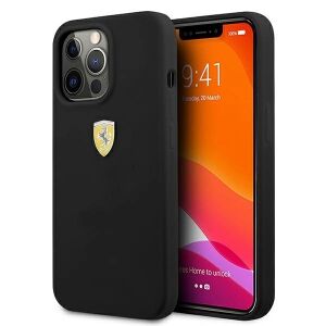 Etui Ferrari Silicone na iPhone 13 Pro Max - czarne 127031041 - Ferrari Handyhüllen