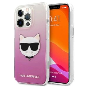 Etui Karl Lagerfeld Choupette Head Na Iphone 13 Pro Max - Różowe 127031116 - Puzdrá na telefóny