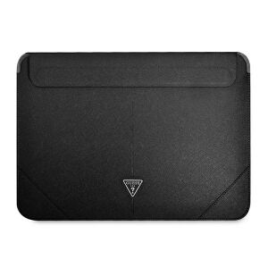 Puzdro Guess na 14-palcový notebook, čierna Saffiano Triangle Logo 127031829 - Tašky a puzdrá na notebooky