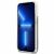 Oldalnézet a Guess iPhone 13 Mini tokról csillámokkal és virágmintával