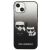 Etui Karl Lagerfeld Gradient Ikonik Karl&Choupette na iPhone 13 mini - czarne 127033614