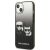 Etui Karl Lagerfeld Gradient Ikonik Karl&Choupette na iPhone 13 mini - czarne 127033614