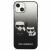 Etui Karl Lagerfeld Gradient Ikonik Karl&Choupette na iPhone 13 mini - czarne 127033614