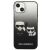 Etui Karl Lagerfeld Gradient Ikonik Karl&Choupette na iPhone 13 mini - czarne 127033614