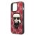 Karl Lagerfeld Monogram Ikonik Patch iPhone 13 Pro tok ferde nézet