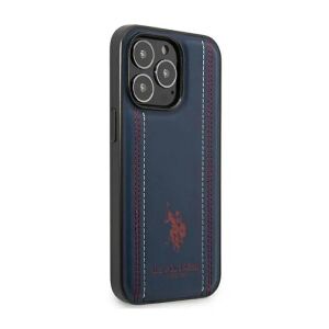 Us Polo Assn. Kožený vyhrievací obal pre Iphone 14 Pro, Navy Blue 140498327 - Puzdrá na telefóny