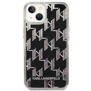 Etui Karl Lagerfeld Liquid Glitter Monogram na iPhone 14 - czarne 140498709 - Handyhüllen