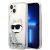 Karl Lagerfeld Ezüst Csillámos Choupette iPhone 14 Plus Tok Telefonon