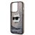 Fekete Karl Lagerfeld Choupette csillámos iPhone 14 Pro Max tok