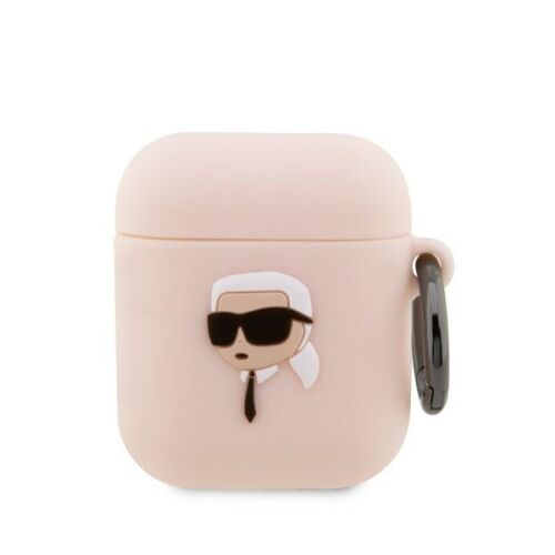 Karl Lagerfeld Szilikon Karl Head 3D Tok Airpods-Hoz 1/2 Rózsaszín 140501216