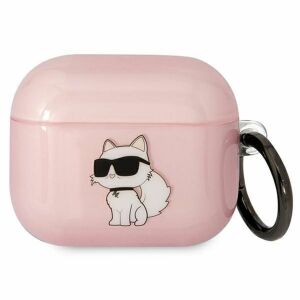 Karl Lagerfeld Ikonik Choupette Case Airpods Cover 3 Rózsaszín