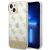 Guess iPhone 14 Plus tok, arany 4G minta, védő telefontok
